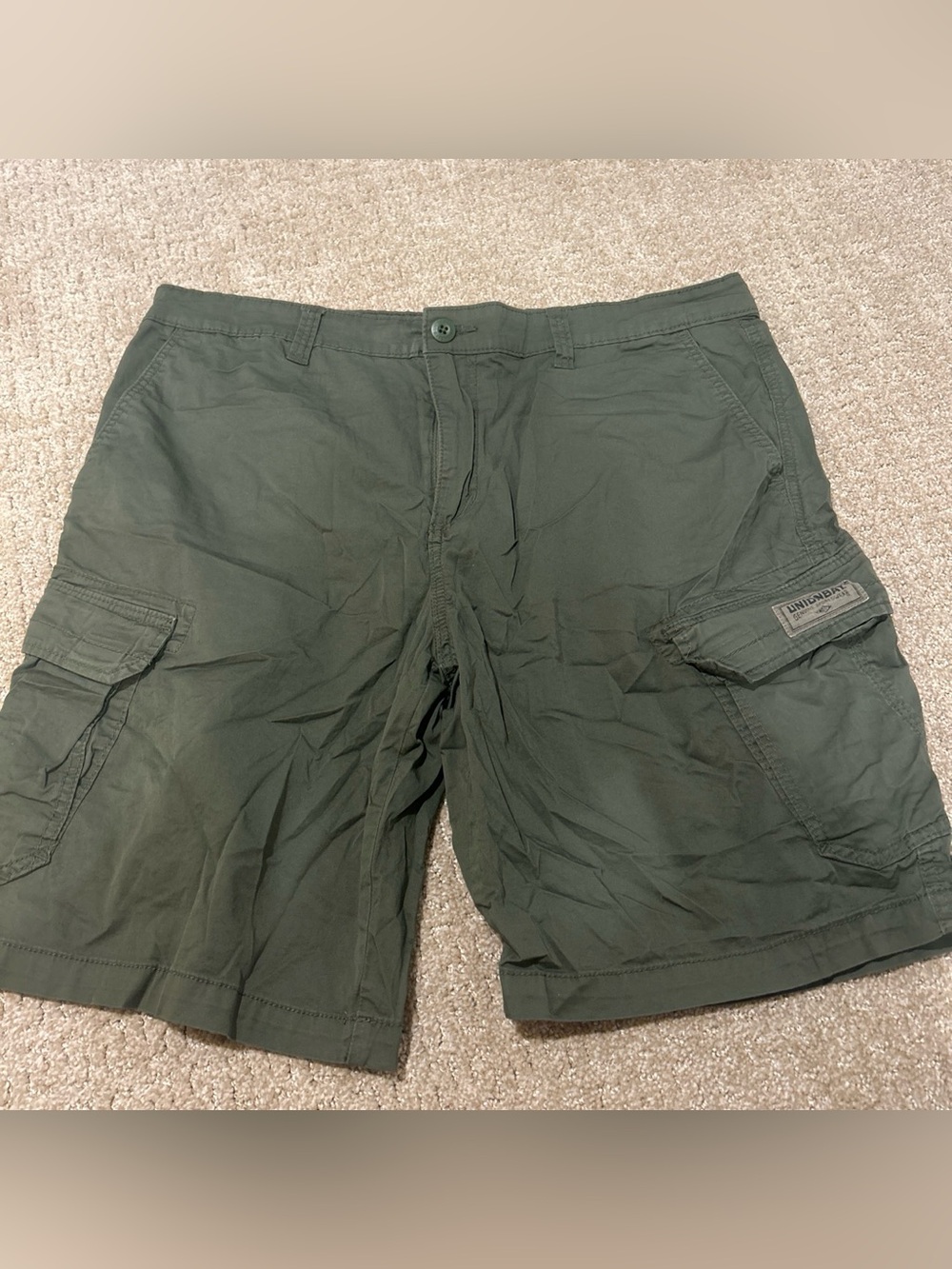 UNIONBAY Men's Dark Olive Cargo Shorts